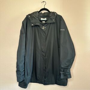 Columbia Women’s Black Omnitech Waterproof Jacket, 3X